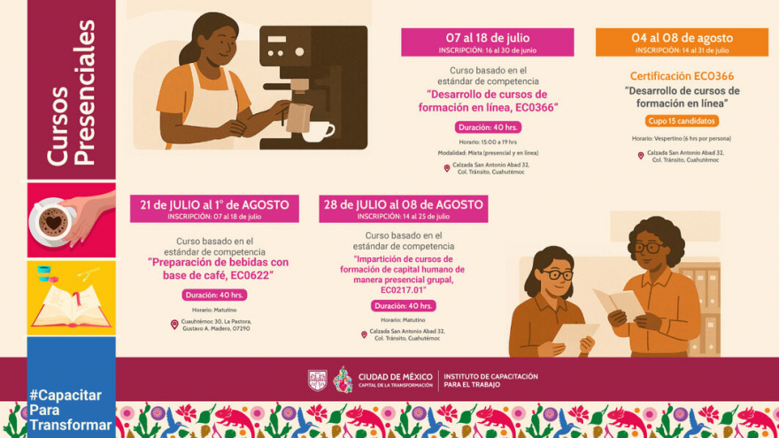 ¡Revisa las fechas de inscripción para nuestros cursos!